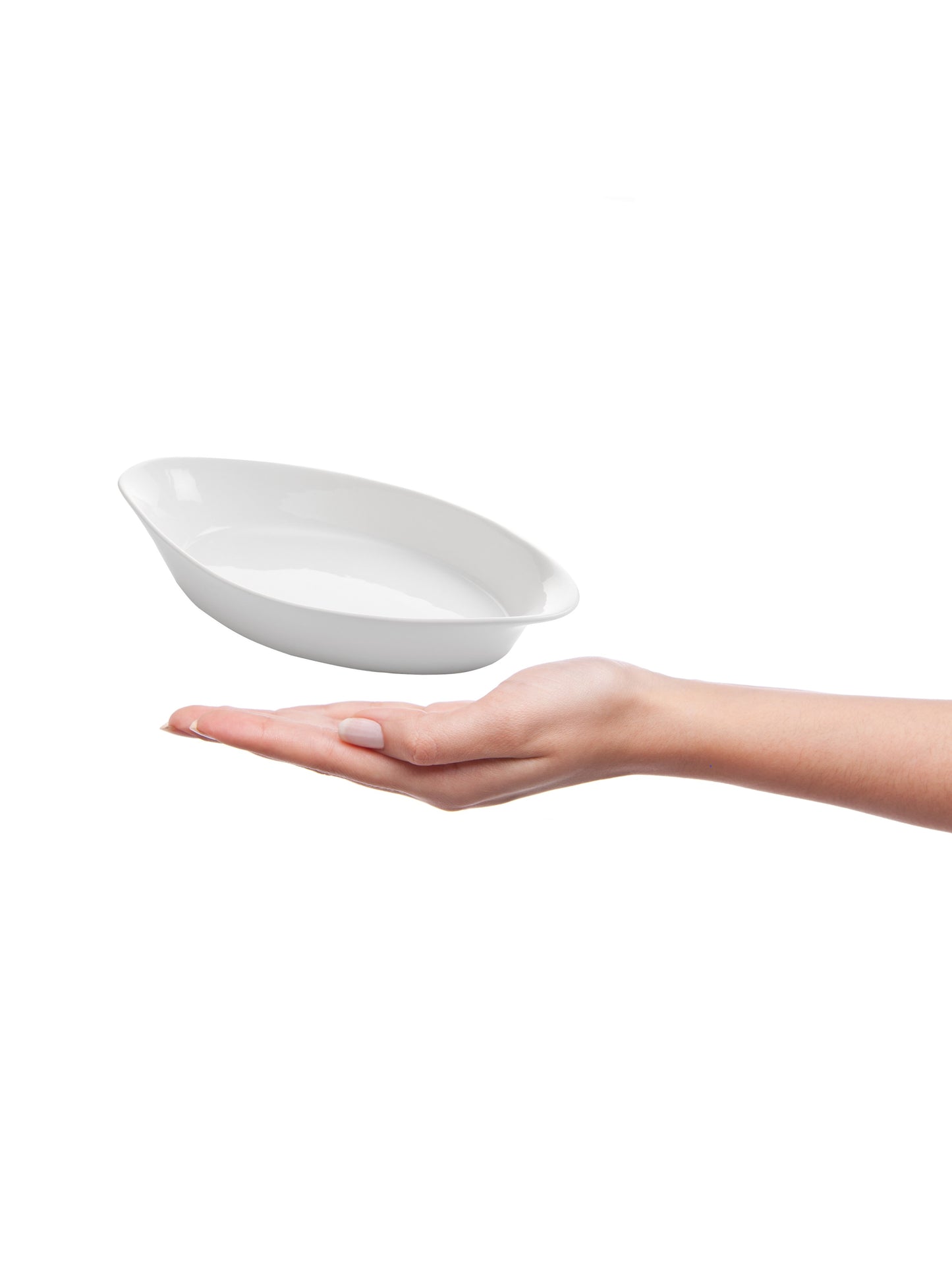 Clay Craft Basic Pie Dish Platter Solid White Plain - 2 PC