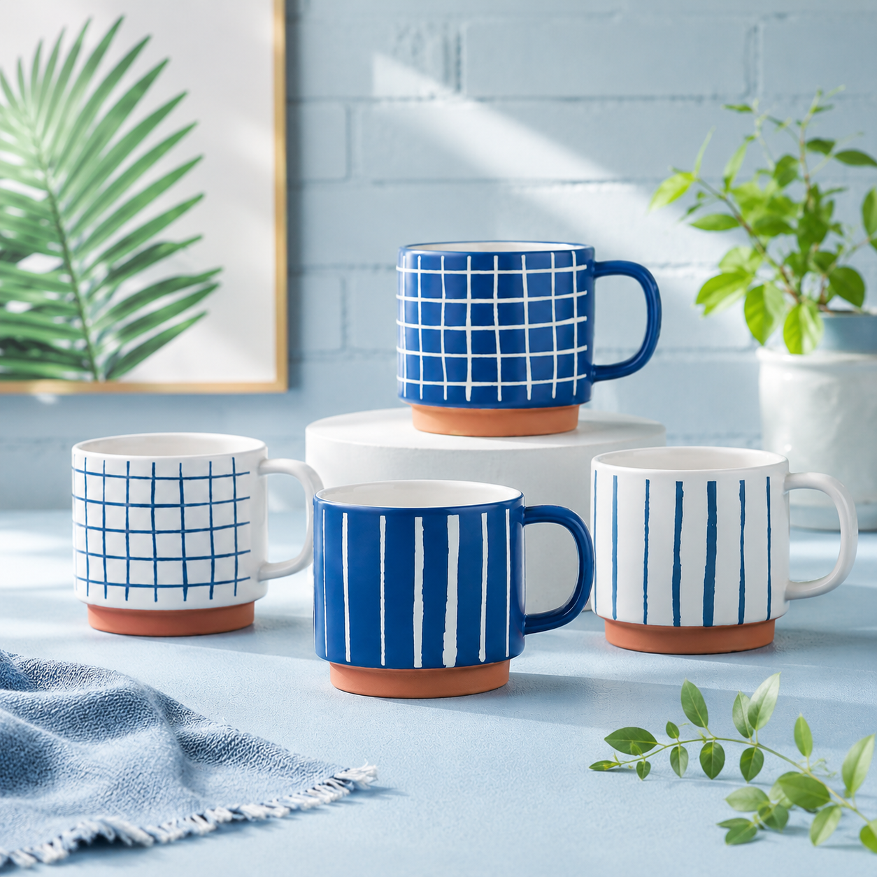 Clay Craft Tango Pebble Ceramic Printed Coffee & Milk Mug