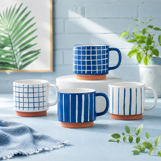 Clay Craft Tango Pebble Ceramic Printed Coffee & Milk Mug