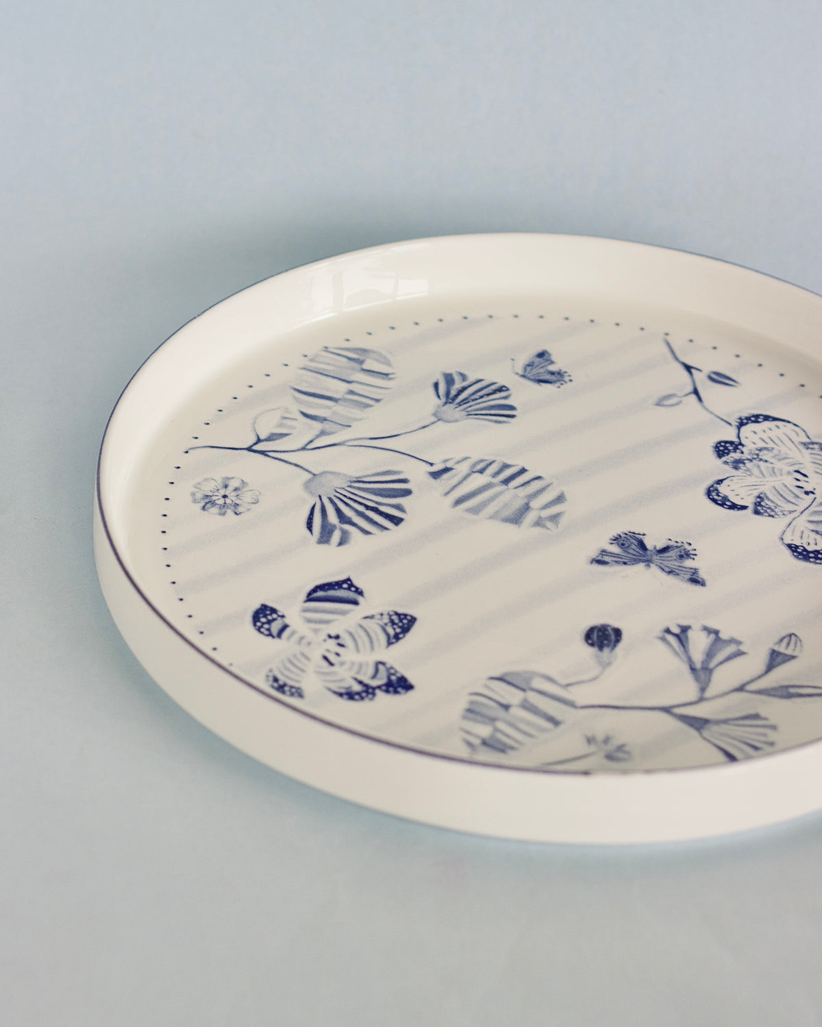 Magique By The Wishing Chair X Clay Craft, Blue Orchard Textures Koras 27 Cm Chip & Dip Serving Set