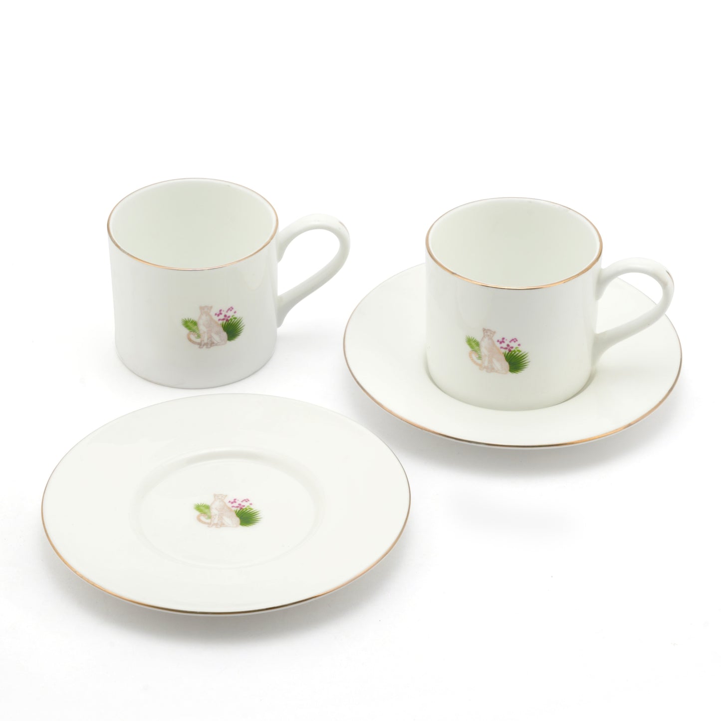 JCPL Luke Pristine Cup & Saucer, Set of 12 (6 Cups + 6 Saucers), (P407)