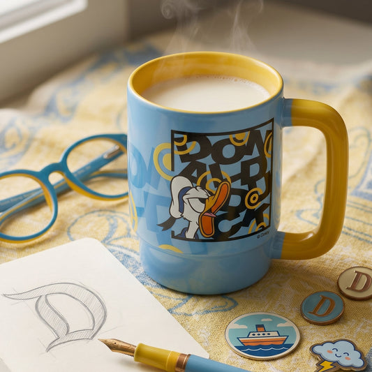 Disney Donald Duck Double-Sided Cartoon Print Pebble Coffee & Milk Mug – 1 Piece