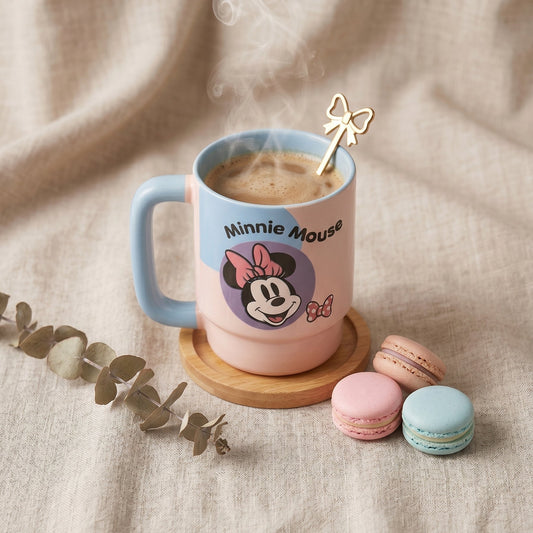 Disney Minnie Mouse Double-Sided Cartoon Print Presco Pebble Coffee & Milk Mug 1 Piece