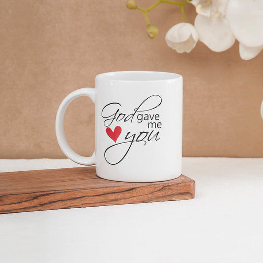 Swiss Coffee Mug, 1 piece, 300ml, Love you