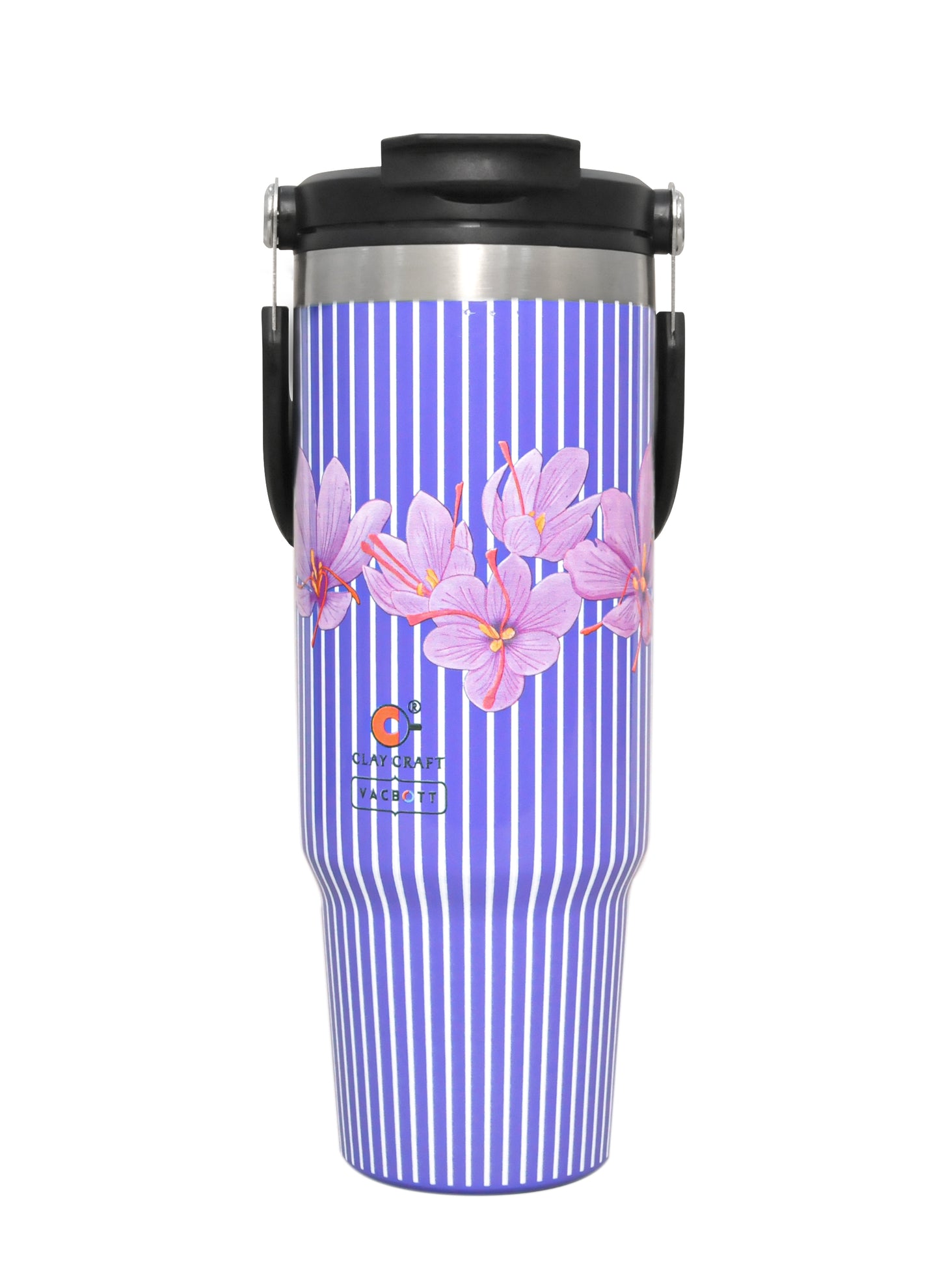 Vacbott Vacuum EverSip® Vintage Tumbler with Top Lid Handle 900 ml for Adults with Dual Flip Opening Sip-Swig Leakproof Lid for Office & Gym