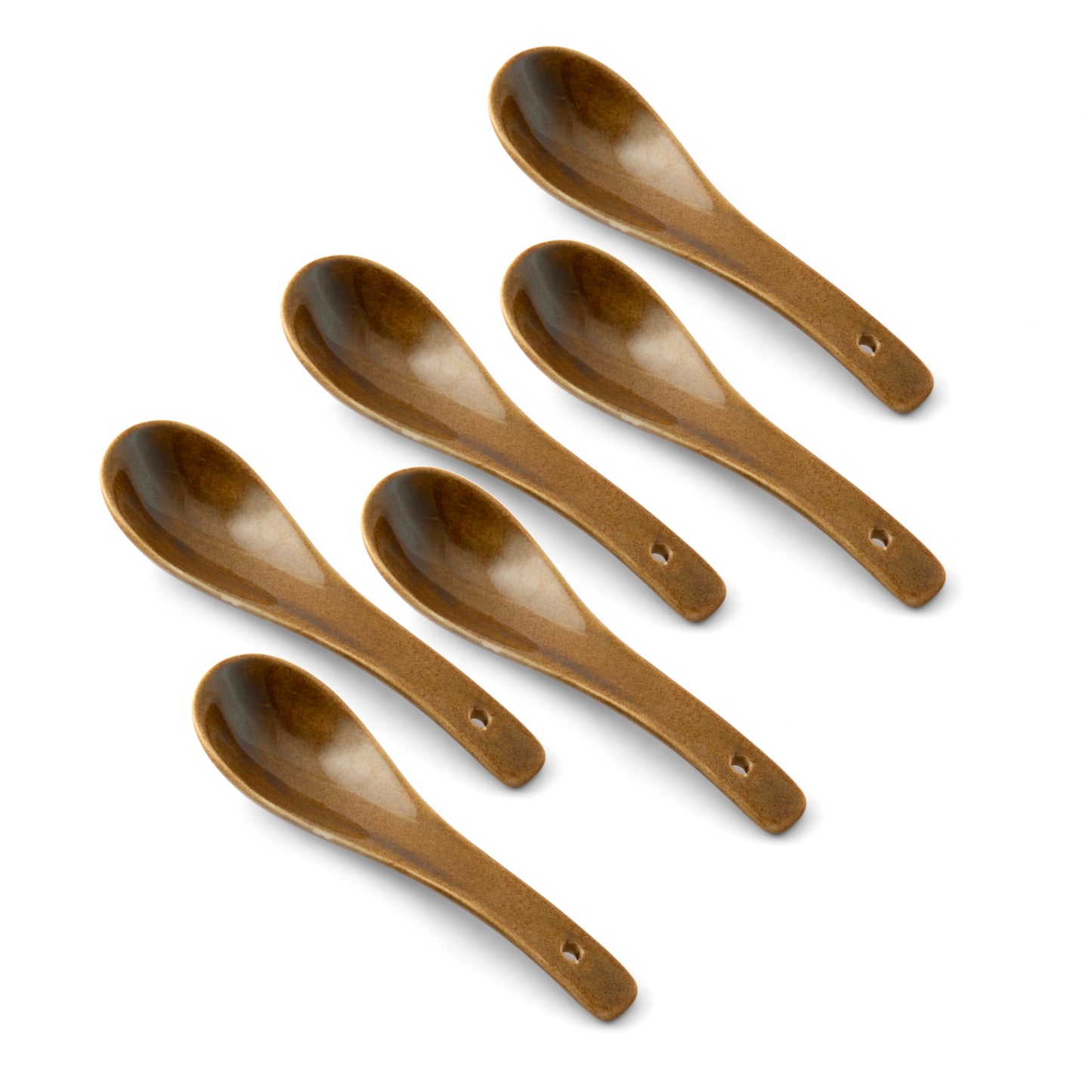 Clay Craft Pebble Golden Brown Ravonna Soup Bowl Gift Set of 18 Pcs