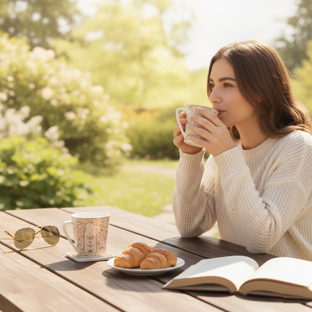 Clay Craft Rock Hilton Coffee & Tea Mugs Set of 6 (H316)