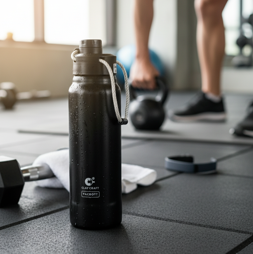 Vacbott Marko Sage 900ml Vacuum Bottle – Double Walled | 24-Hour Hot & Cold | BIS Certified