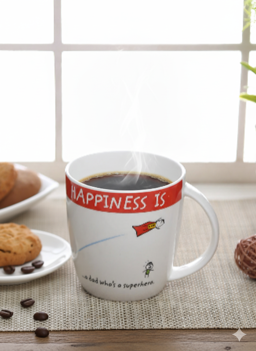 Happiness Is Superhero Milk Mug 1 Piece 270ml