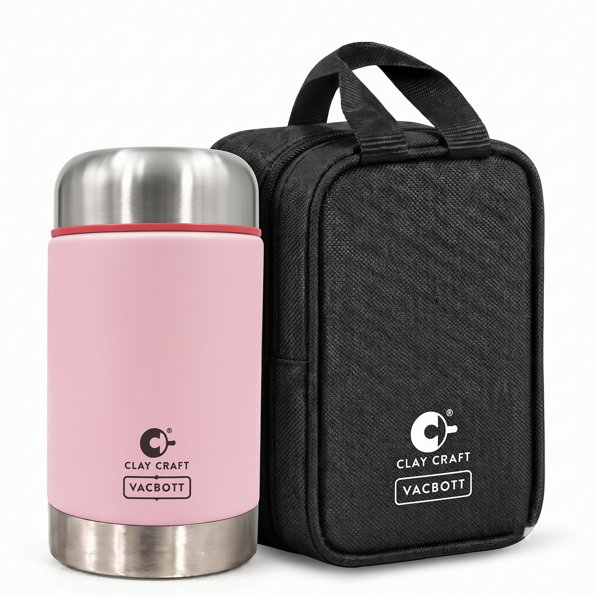 Vacbott Double Walled Vacuum Insulated Food Jar 550 ml | Keeps Food Hot & Cold Longer
