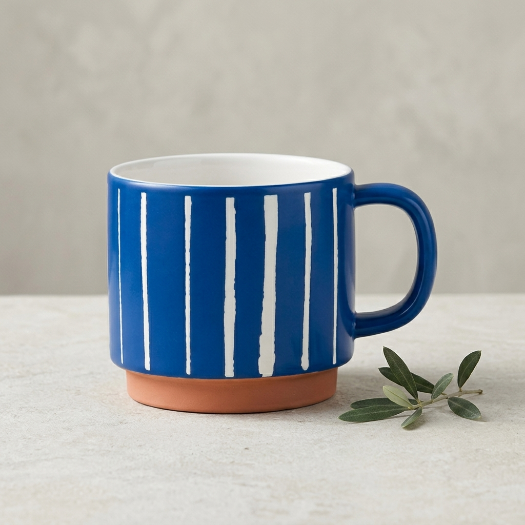 Clay Craft Tango Pebble Ceramic Printed Coffee & Milk Mug