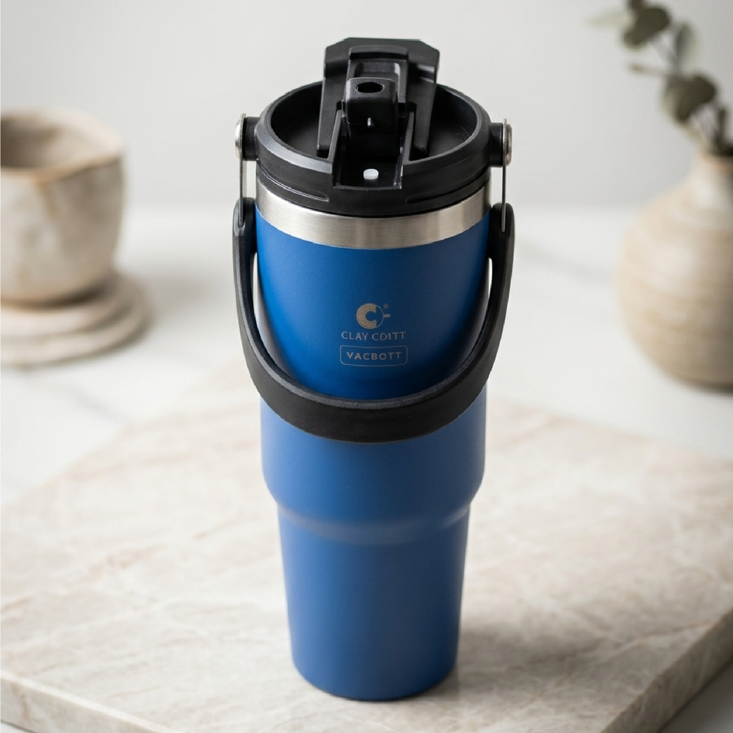 Vacbott EverSip™ Tumbler with Top Lid Handle , 900 ml