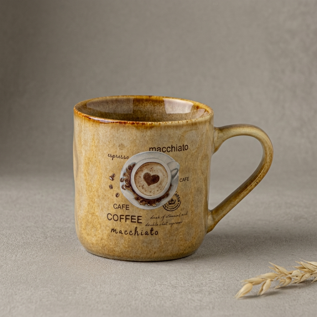 Clay Craft Harbor Trunk Pebble Ceramic Coffee & Milk Mug with Printed Quotes