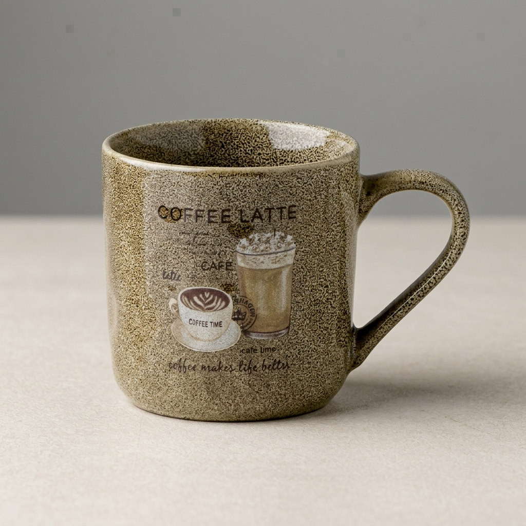 Clay Craft Harbor Trunk Pebble Ceramic Coffee & Milk Mug with Printed Quotes