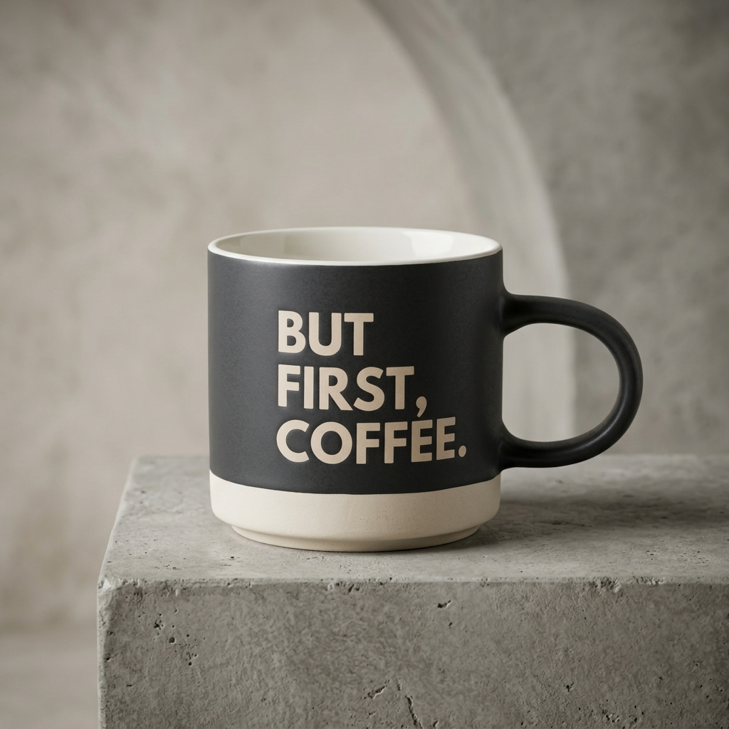 Revive Trunk Pebble Ceramic Coffee & Milk Mug, 400 ml, 1 Piece