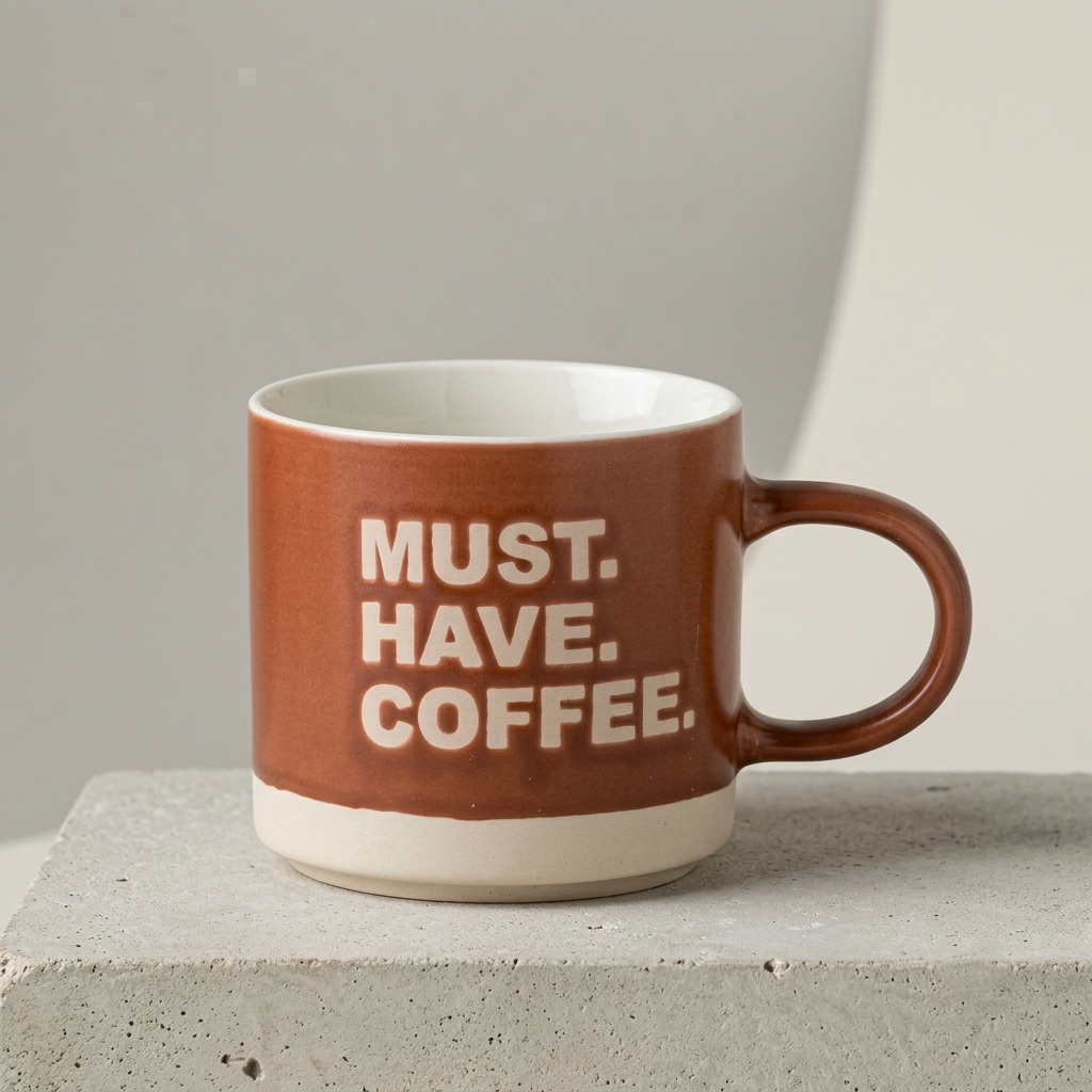 Revive Trunk Pebble Ceramic Coffee & Milk Mug, 400 ml, 1 Piece