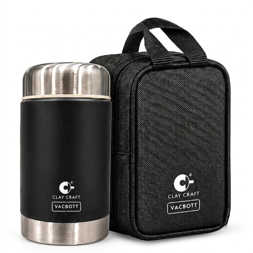 Vacbott Double Walled Vacuum Insulated Food Jar 550 ml | Keeps Food Hot & Cold Longer