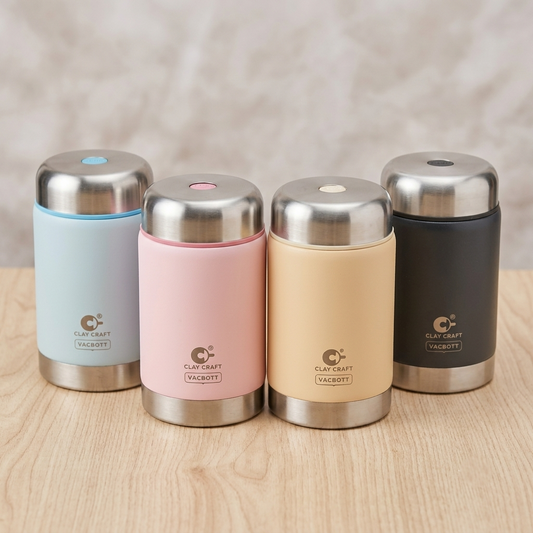 Vacbott Double Walled Vacuum Insulated Food Jar 550 ml | Keeps Food Hot & Cold Longer