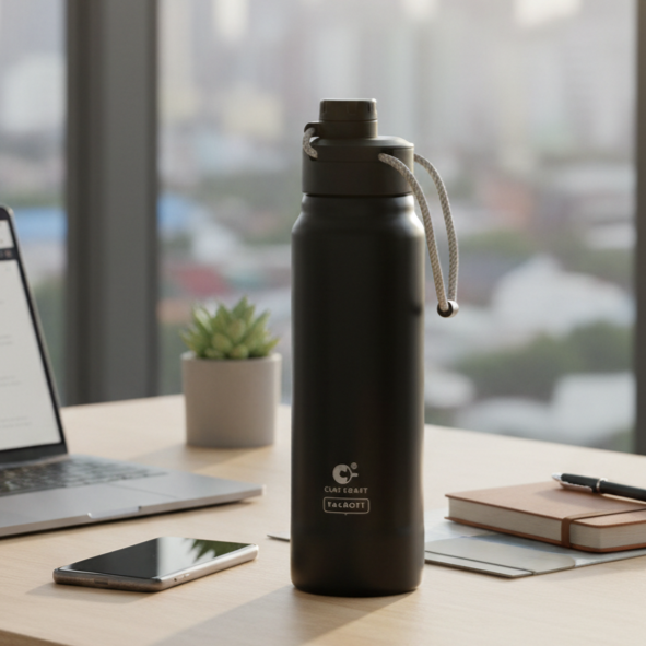 Vacbott Marko Sage 900ml Vacuum Bottle – Double Walled | 24-Hour Hot & Cold | BIS Certified