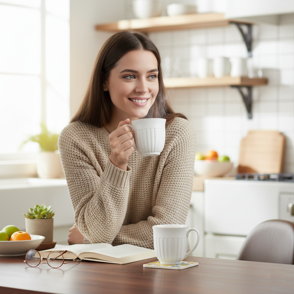 Clay Craft Esha Impression 1101 Goldline Coffee & Tea Mugs Set of 6