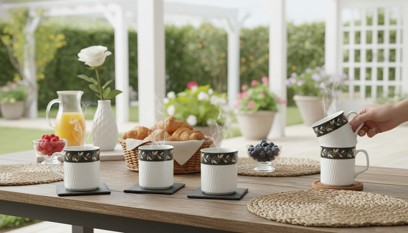 Clay Craft Allure Prasto Coffee & Tea Mugs Set of 6 (P208)