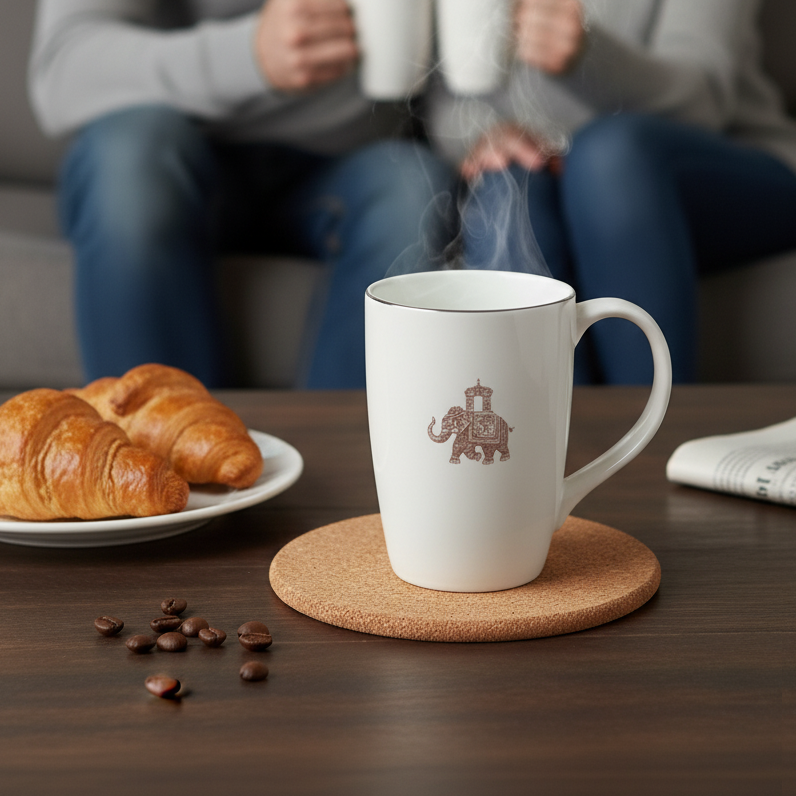 JCPL Orion Clark Matang Porcelain Milk Mug - 1 Pcs