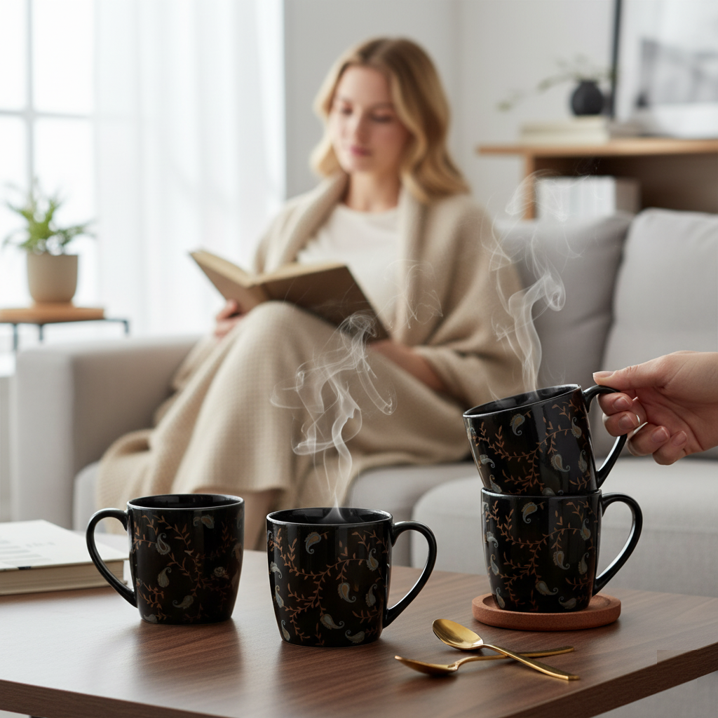 Clay Craft Alton Casper Coffee & Tea Mugs Set of 6 (C401)