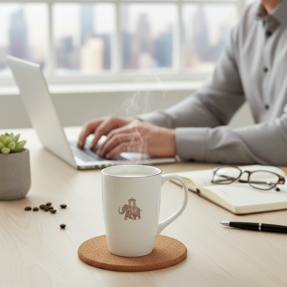 JCPL Orion Clark Matang Porcelain Milk Mug - 1 Pcs