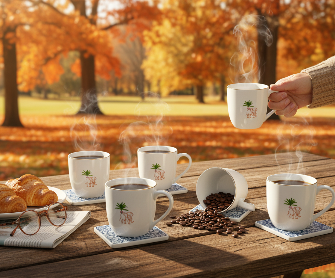 JCPL Oscar Pristine Coffee & Tea Mugs Set of 6 (PS408)