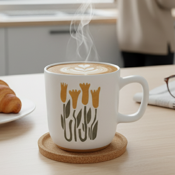 Martha Pebble Milk/Coffee Mug - 1 Pc - 360 ml (Martha M01)