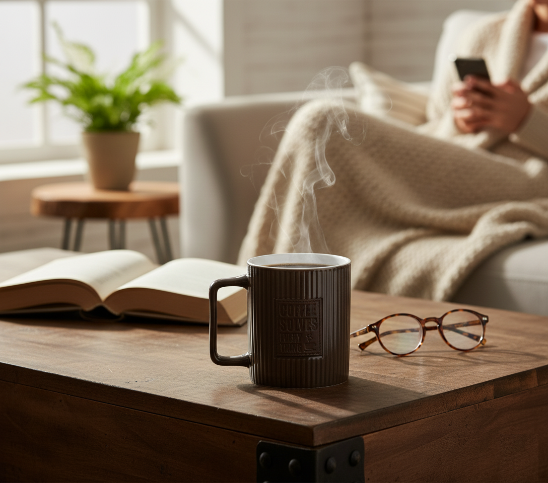 Kaffa Pebble Milk/Coffee Mug - 1 Pc - 400 ml (Kaffa K03)