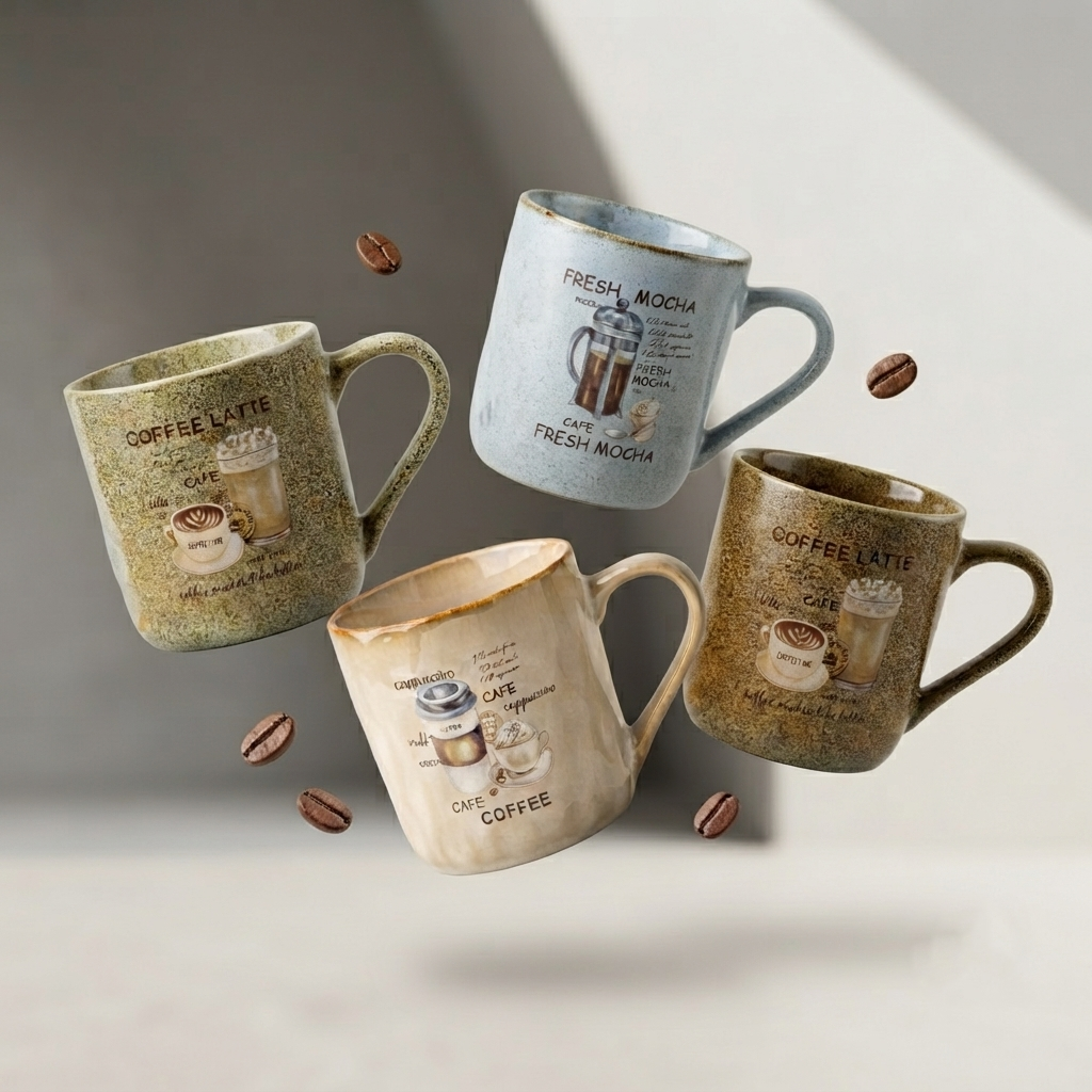Clay Craft Harbor Trunk Pebble Ceramic Coffee & Milk Mug with Printed Quotes