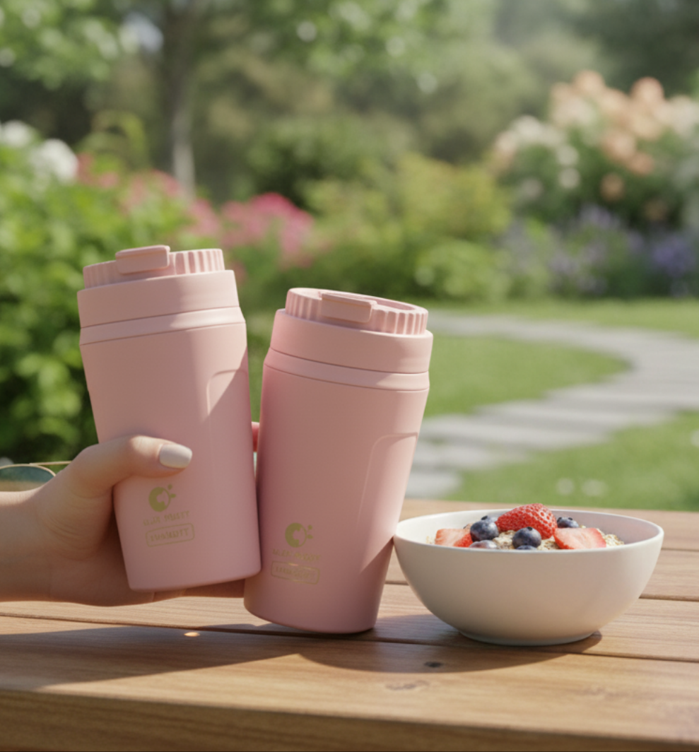 Vacbott Tornado Tumbler 400ml – Double Walled | 24-Hour Hot & Cold | BIS Certified
