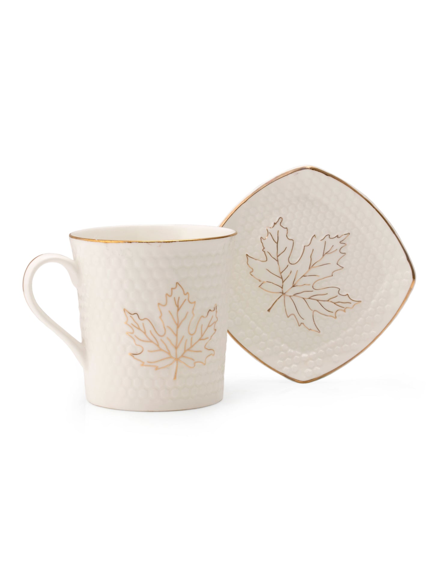 JCPL Abode Chinar Coffee & Tea Mug with Coaster Set of (6 Cups + 6 Coaster) (401)