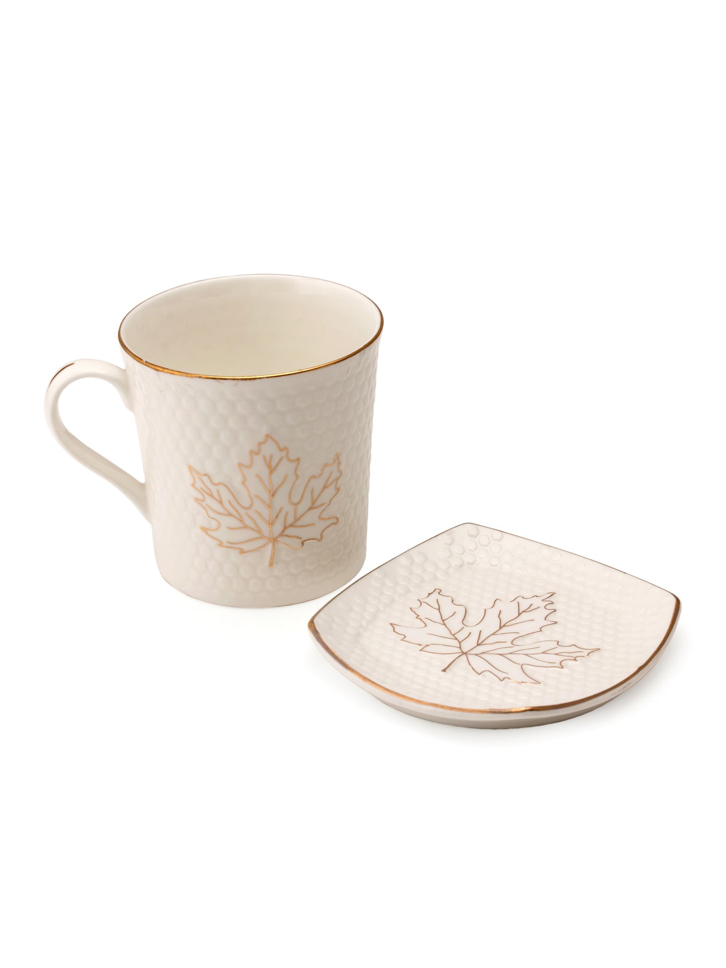 JCPL Abode Chinar Coffee & Tea Mug with Coaster Set of (6 Cups + 6 Coaster) (401)