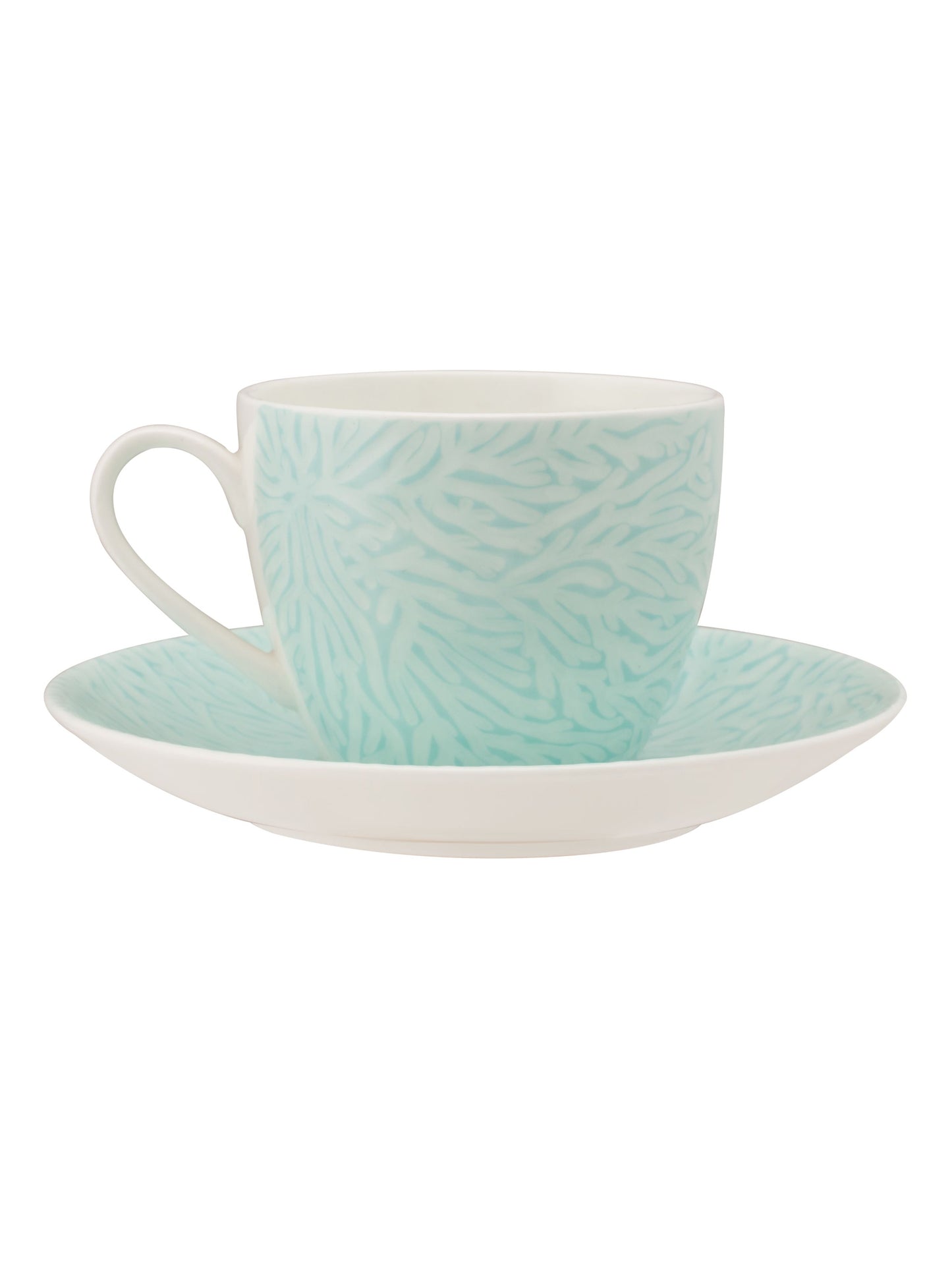 JCPL Cream Vanilla Cup & Saucer, 170ml, Set of 12 (6 Cups + 6 Saucers) (V410)