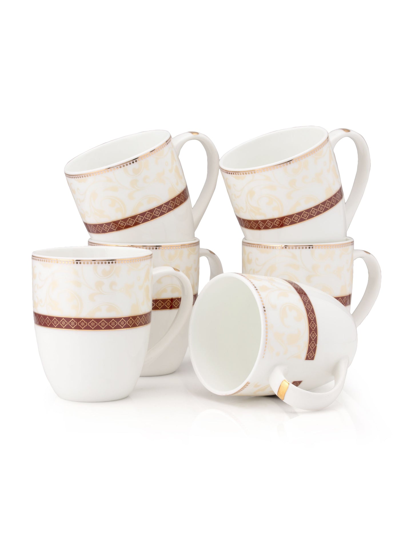JCPL Ashley Crysta Coffee & Tea Mug Set of 6 (CR403)
