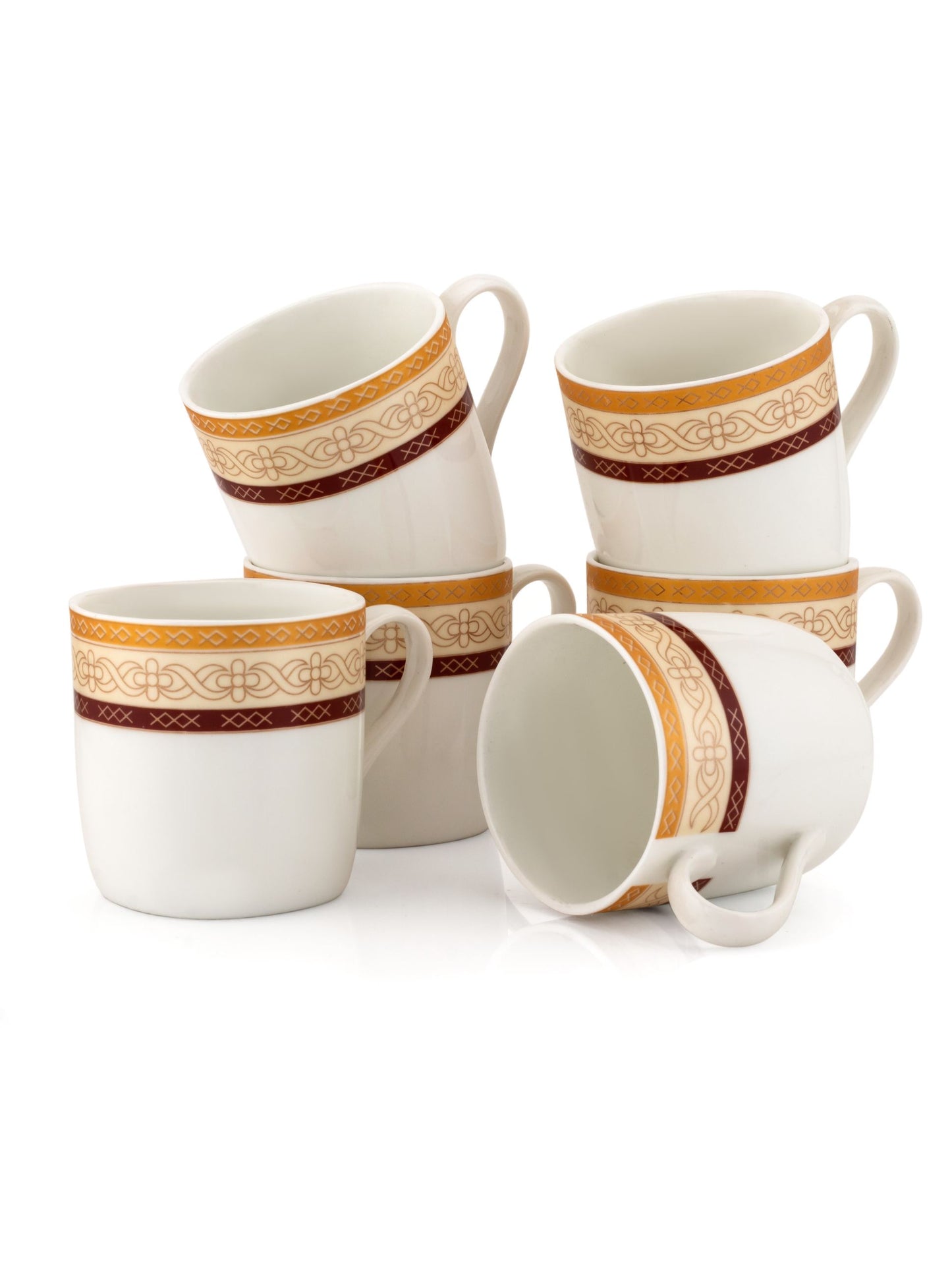 Asian Super Coffee & Tea Mugs, 150ml, Set of 6 (S380)