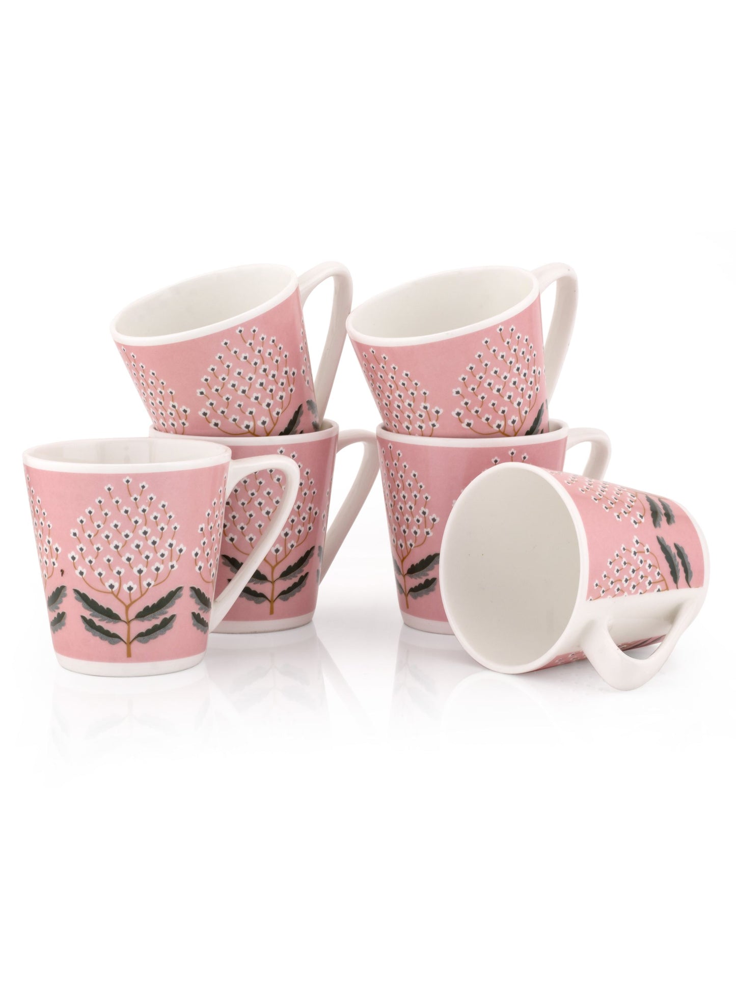 Rock Hilton Coffee & Tea Mugs, Set of 6, 150ml (309)