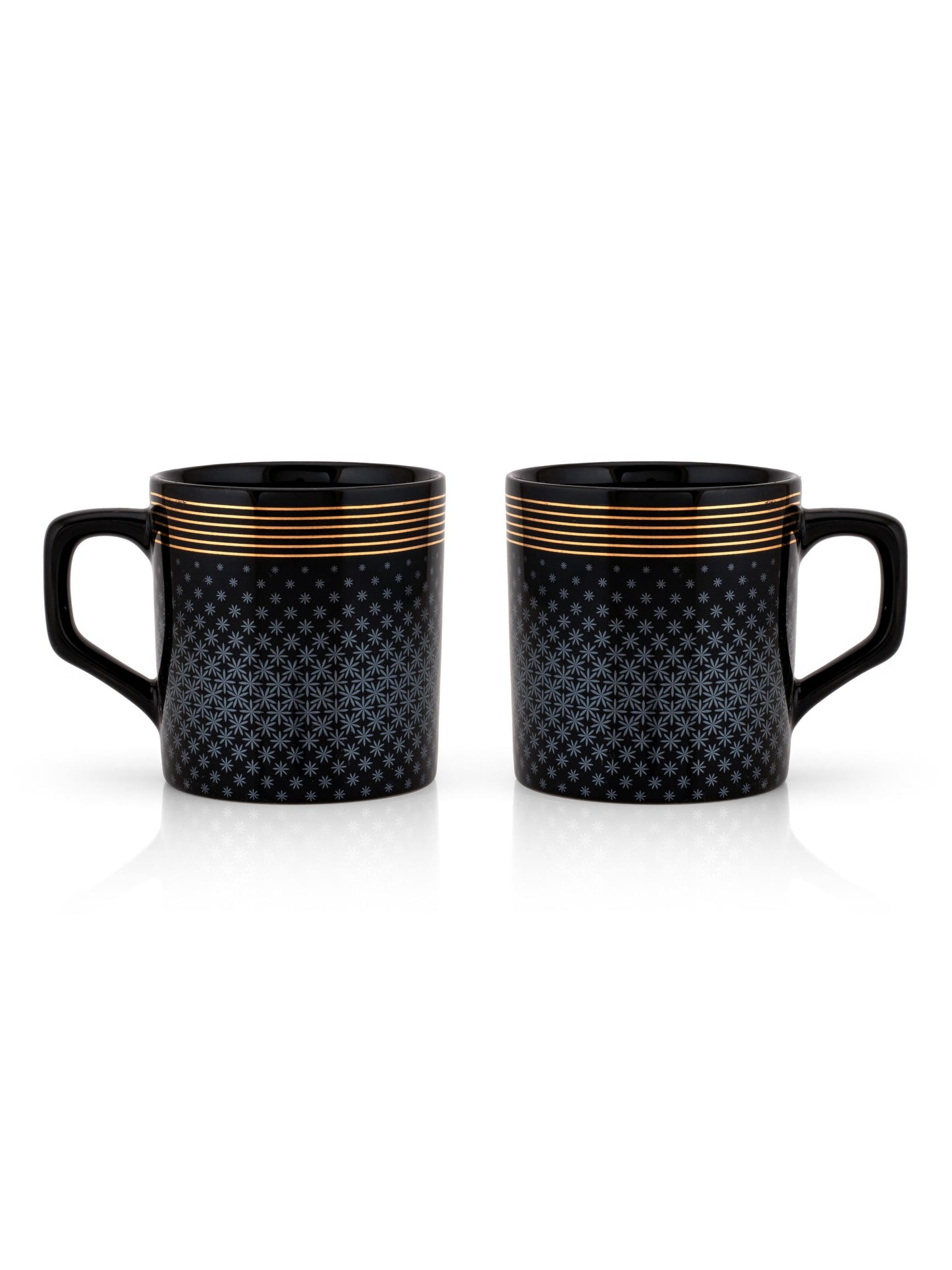 Director Black Gold Coffee & Tea Mugs, 200ml, Set of 6 (606)