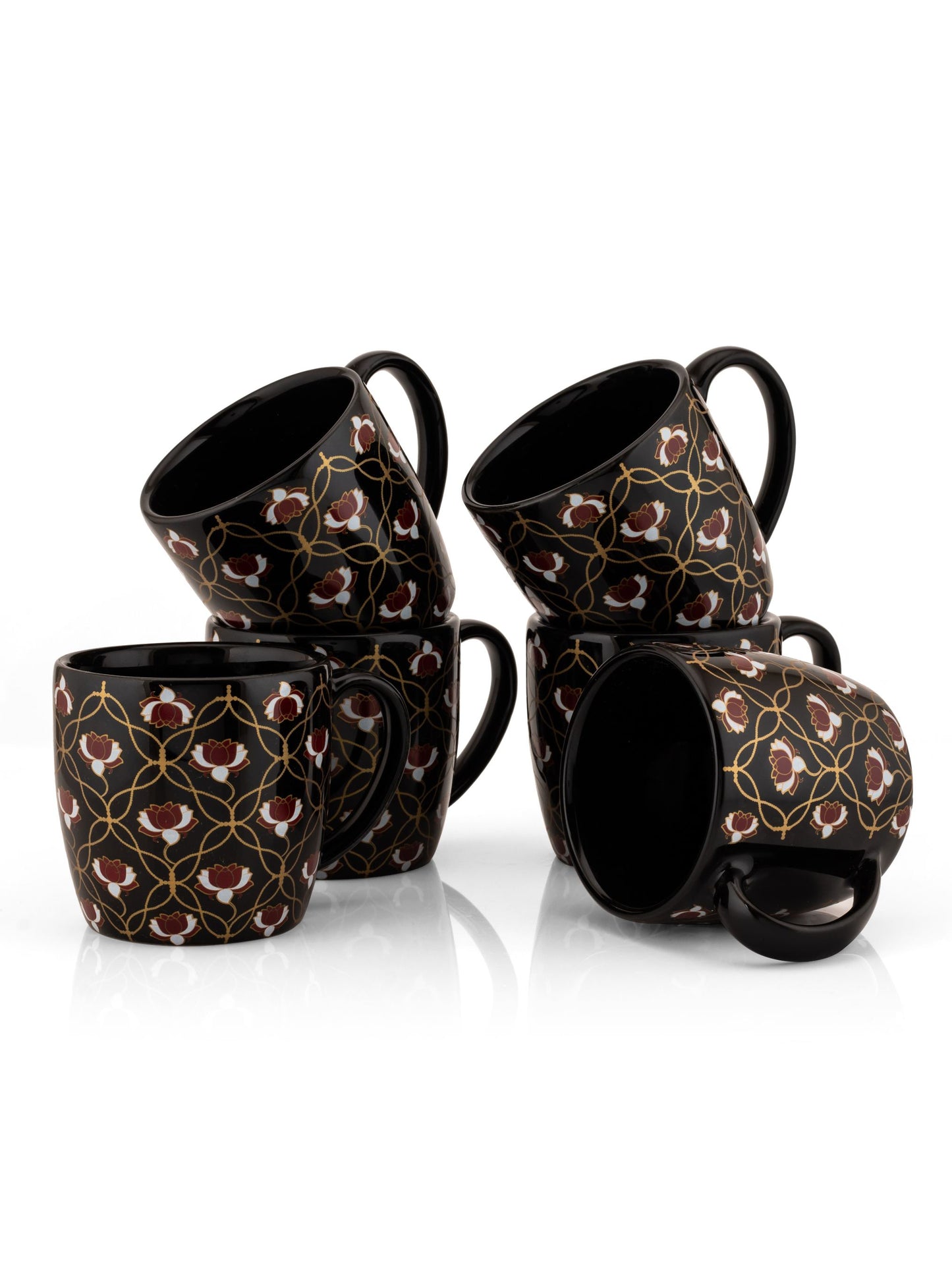 Alton Pebble Coffee & Tea Mugs, 200ml, Set of 6 (B302)