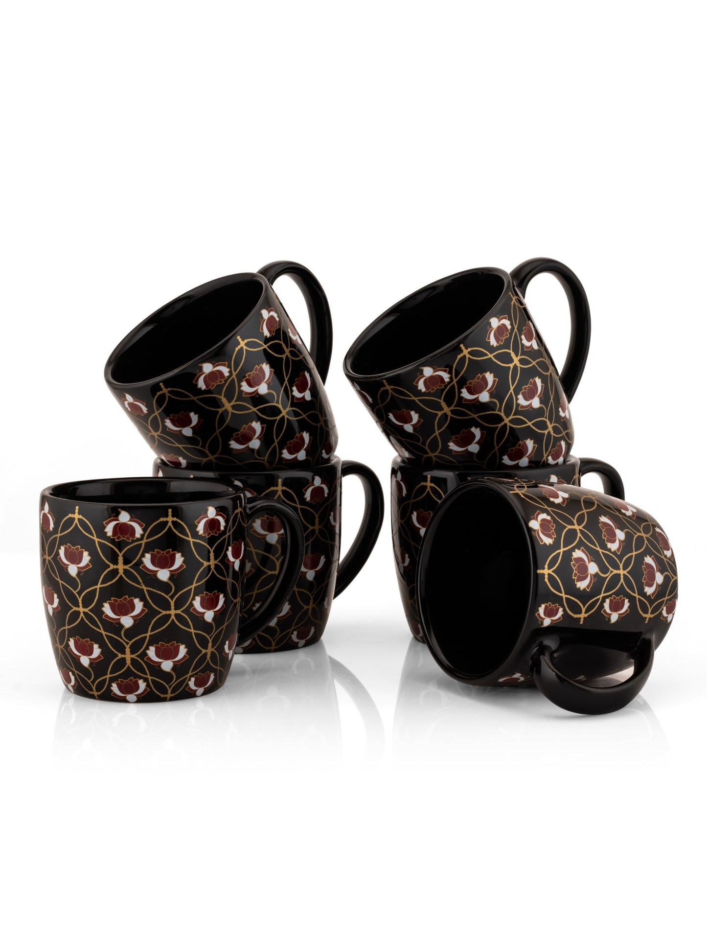 Alton Pebble Coffee & Tea Mugs, 210ml, Set of 6 (B302)