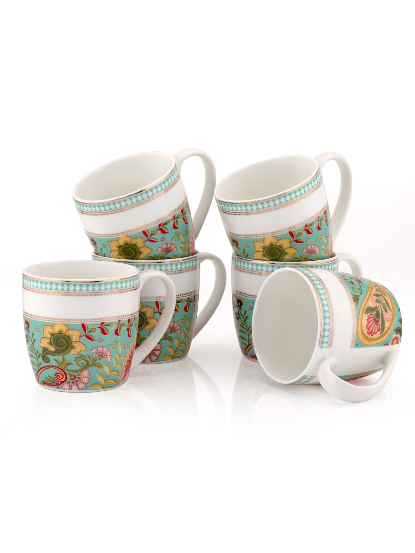 Alton Fiesta Coffee & Tea Mugs, 200ml, Set of 6 (FI803)