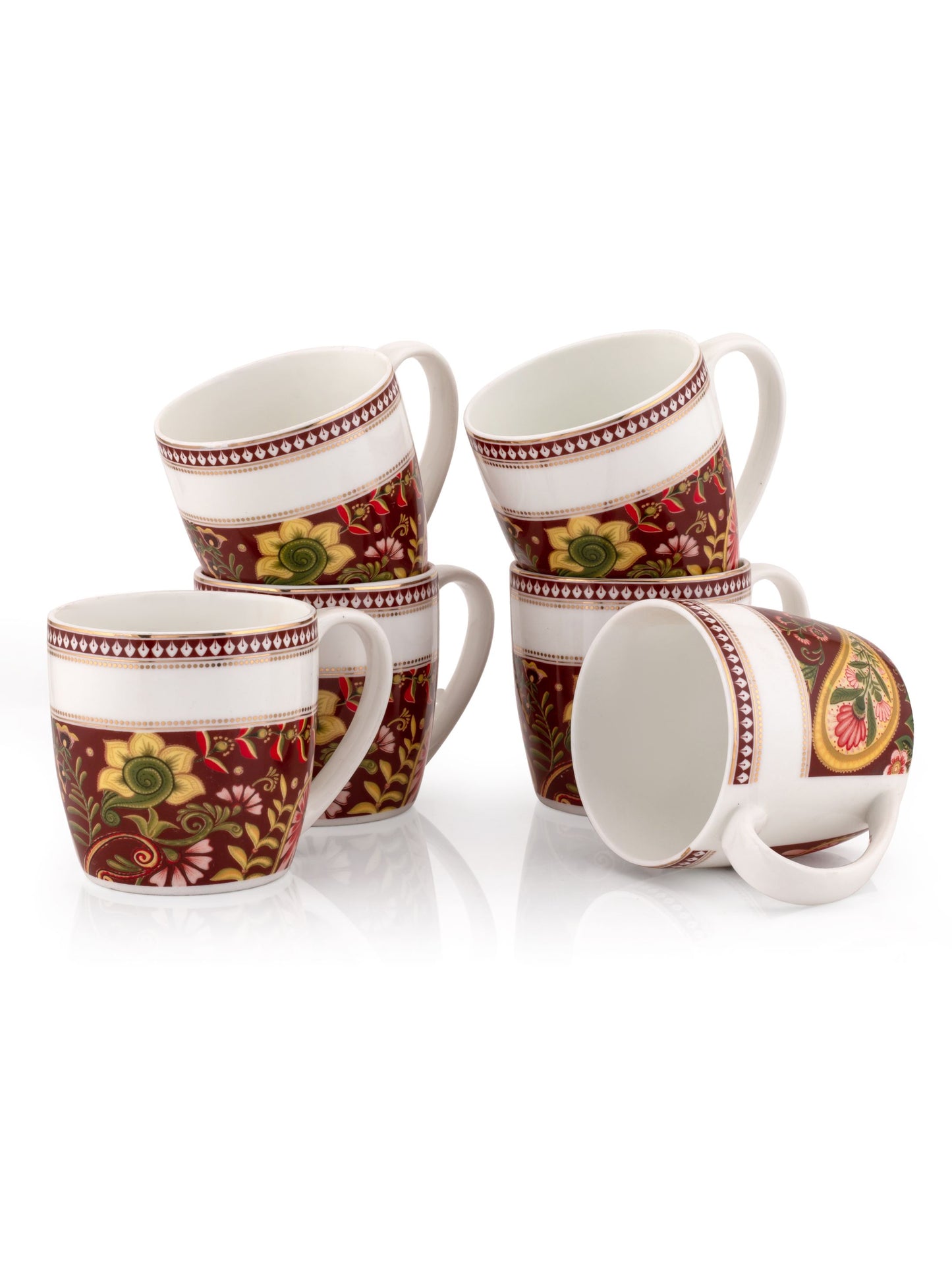 Alton Fiesta Coffee & Tea Mugs, 200ml, Set of 6 (FI804)