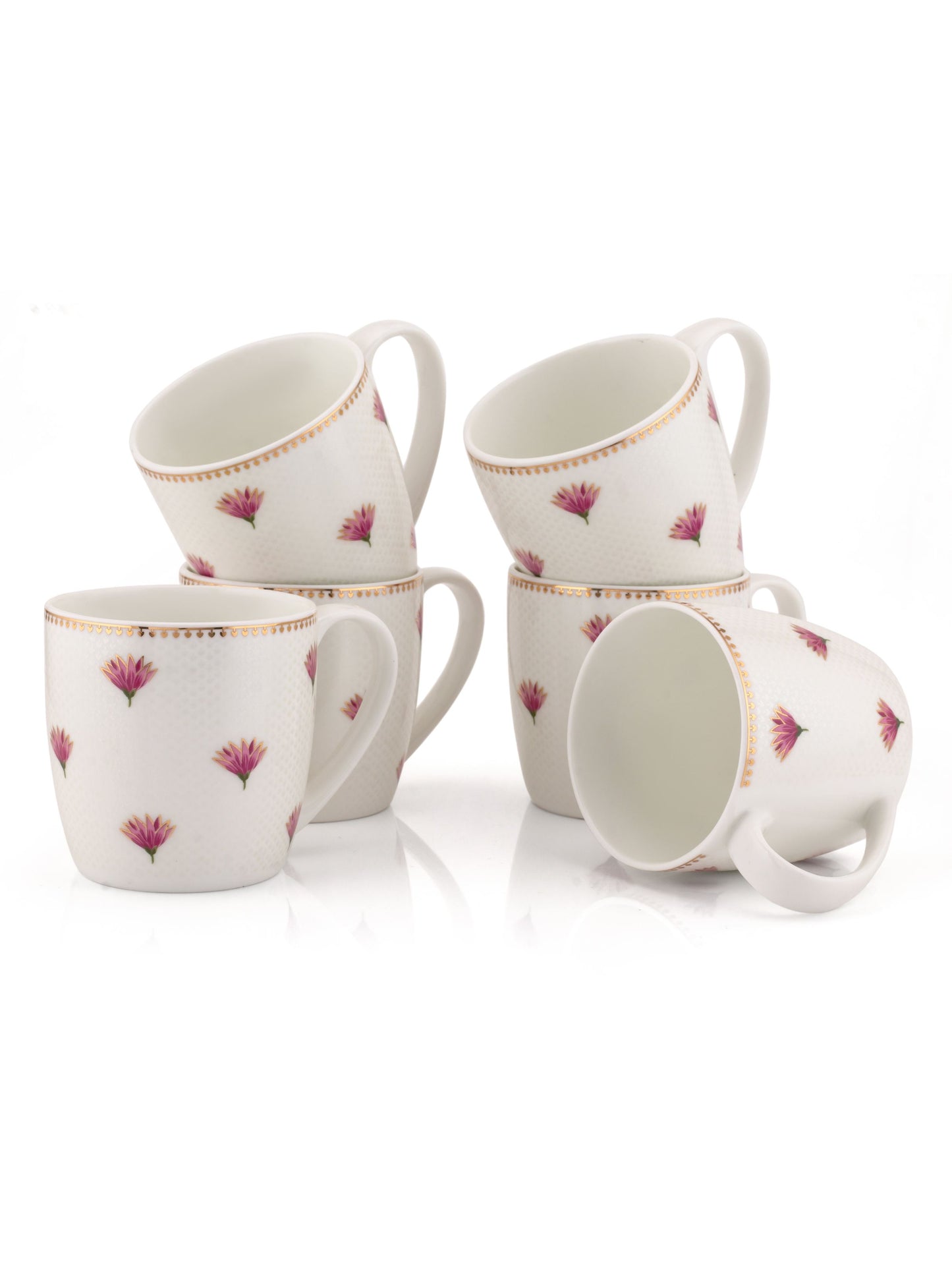 Alton Royal Velvet Coffee & Tea Mugs, 200ml, Set of 6 (RV902)