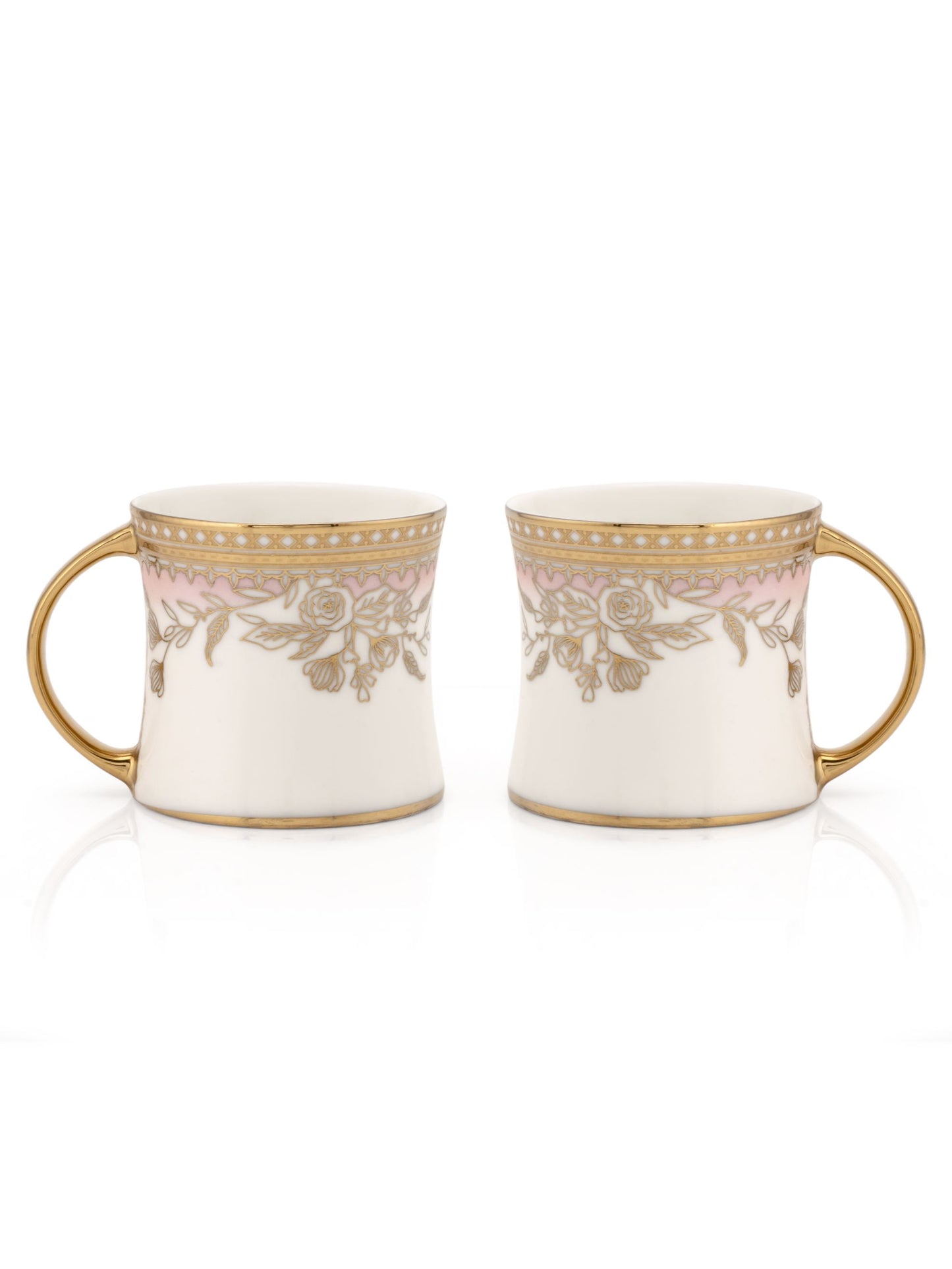 Diamond Ebony Coffee & Tea Mugs, 170ml, Set of 6 (E678)