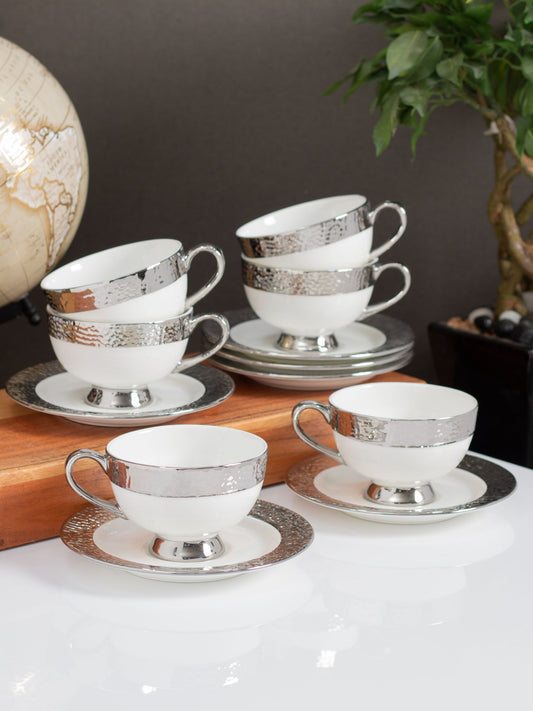 Alvis Shalimar Cup & Saucer, 210 ml, Set of 12 (6 Cups + 6 Saucers) (SH910)