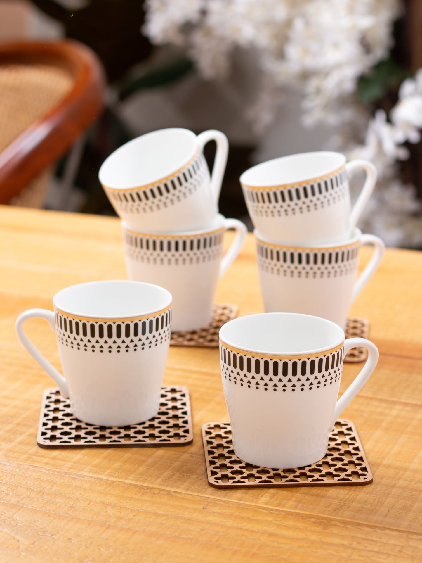 Master Super Coffee & Tea Mugs, 150ml, Set of 6 (S381)