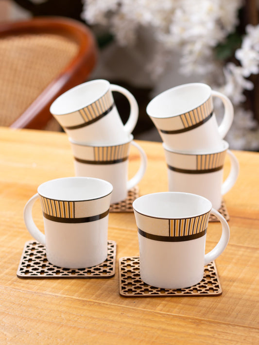 Jackson Super Coffee & Tea Mugs, 155ml, Set of 6 (S384)