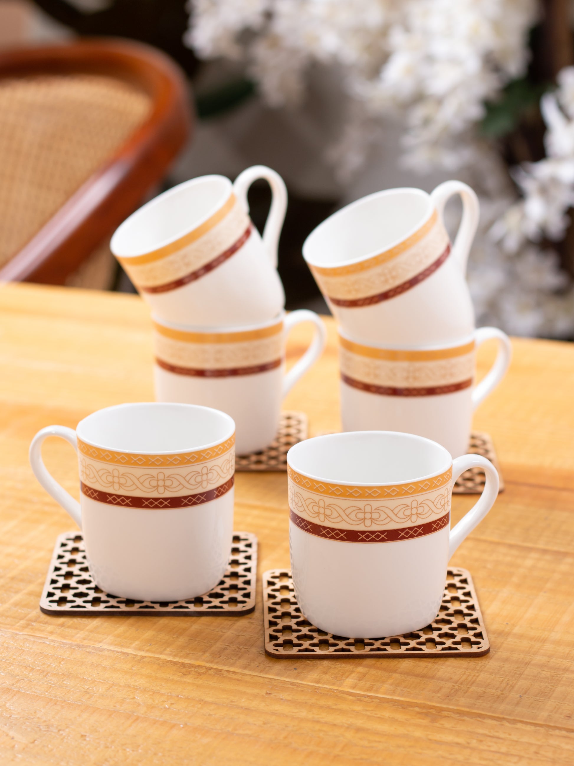 Buy Asian Super Coffee Tea Mugs, 150ml, Set of Online – Clay